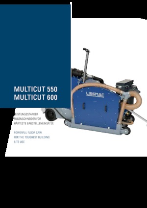 Cortadoras de suelo Lissmac Multicut 600 G