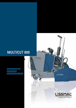 Cortadoras de suelo Lissmac Multicut 800 GH