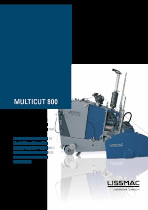 Cortadoras de suelo Lissmac Multicut 800 GH