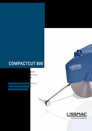 Cortadoras de suelo Lissmac Compactcut 800