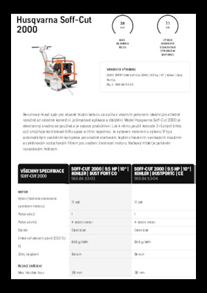 Cortadoras de suelo Husqvarna Soff-Cut® 2000
