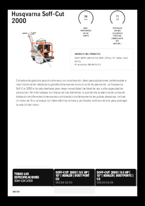 Cortadoras de suelo Husqvarna Soff-Cut® 2000