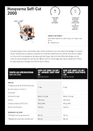 Cortadoras de suelo Husqvarna Soff-Cut® 2000