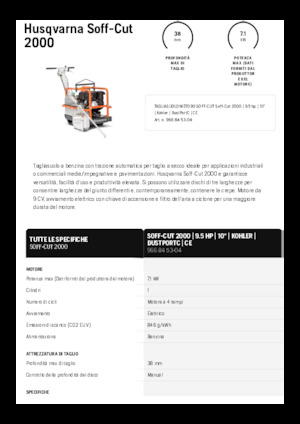 Cortadoras de suelo Husqvarna Soff-Cut® 2000