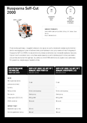 Cortadoras de suelo Husqvarna Soff-Cut® 2000