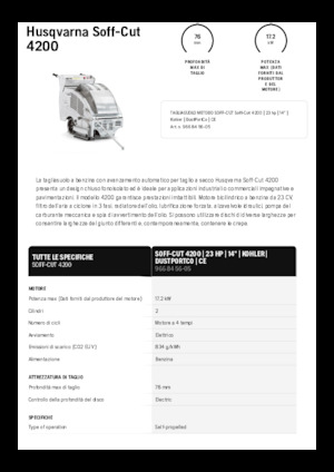 Cortadoras de suelo Husqvarna Soff-Cut® 4200