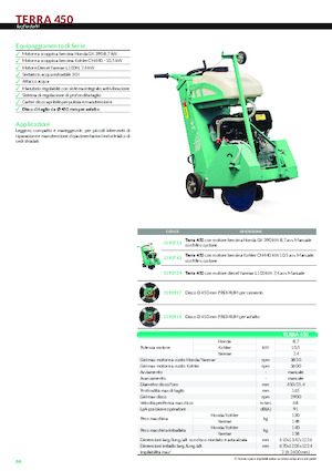 Cortadoras de suelo Imer Terra 450