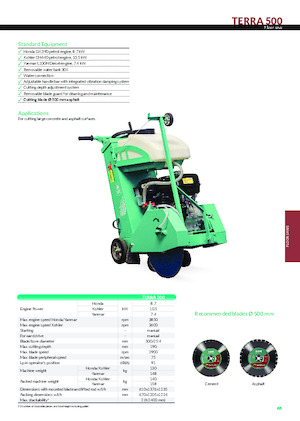 Cortadoras de suelo Imer Terra 500