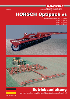 Empaquetadoras Horsch Optipack 8 AS