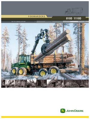 Cabezas tractoras (Forwarder) John Deere 1110 D