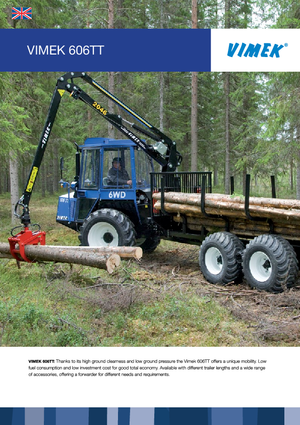 Cabezas tractoras (Forwarder) Vimek 606 TT