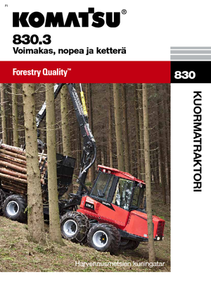 Cabezas tractoras (Forwarder) Komatsu 830.3