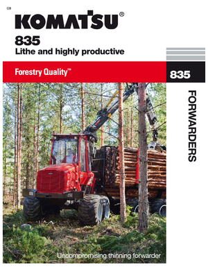 Cabezas tractoras (Forwarder) Komatsu 835