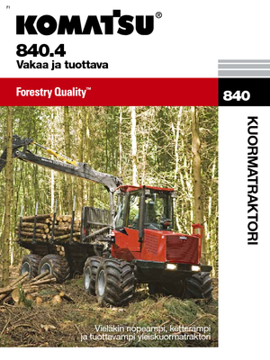 Cabezas tractoras (Forwarder) Komatsu 840.4