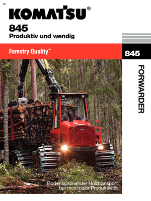 Cabezas tractoras (Forwarder) Komatsu 845