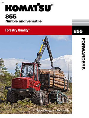 Cabezas tractoras (Forwarder) Komatsu 855 6WD