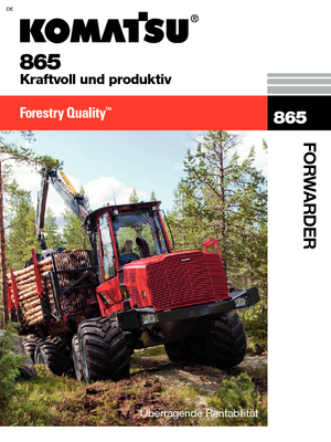 Cabezas tractoras (Forwarder) Komatsu 865 8WD
