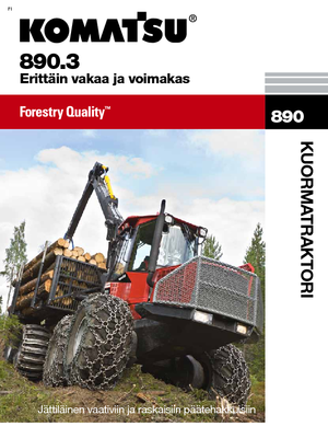 Cabezas tractoras (Forwarder) Komatsu 890.3