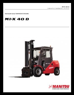 Carretillas elevadoras diesel Manitou MI-X 40 D