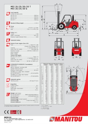 Carretillas elevadoras todo terreno Manitou MSI 35 3B / FT4