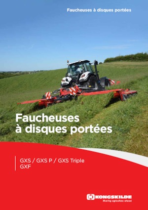 Cortadoras frontales - discos con condicionadores Kongskilde GXF 3605 P