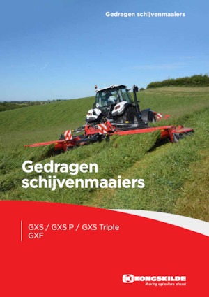 Cortadoras frontales - discos con condicionadores Kongskilde GXF 3605 P