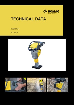 Apisonadores a gasolina y diesel Bomag BT 60 E