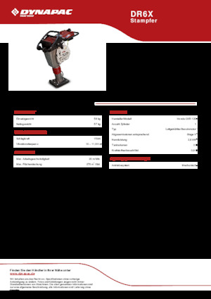 Apisonadores a gasolina y diesel Dynapac DR6X 