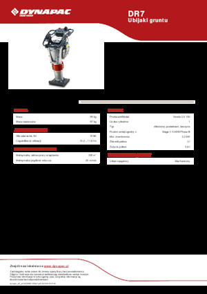 Apisonadores a gasolina y diesel Dynapac DR7