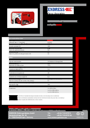 Grupos electrógenos, gasolina Endress ESE 1006 HG-GT ES ISO Duplex