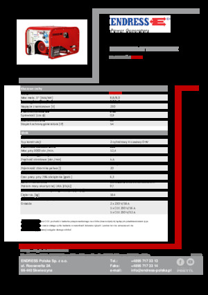 Grupos electrógenos, gasolina Endress ESE 1006 HG-GT ES ISO Duplex