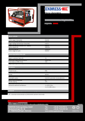 Grupos electrógenos, gasolina Endress ESE 1006 SDHS-DC ES / 30-300 A