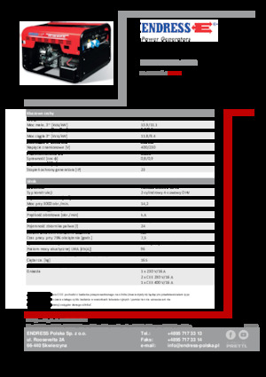 Grupos electrógenos, gasolina Endress ESE 1206 DHS-GT ES