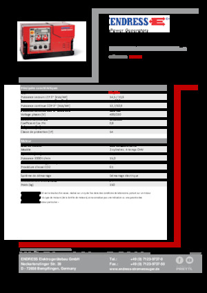 Grupos electrógenos, gasolina Endress ESE 1408 DBG ES ISO Duplex Silent