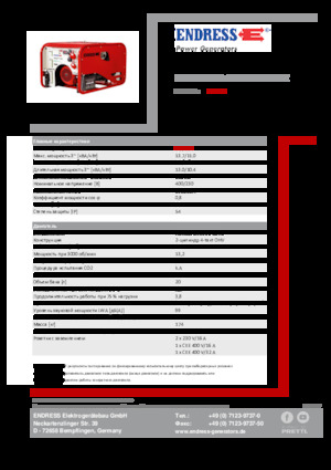 Grupos electrógenos, gasolina Endress ESE 1506 DHG-GT ES ISO Duplex
