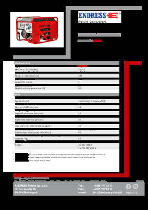 Grupos electrógenos, gasolina Endress ESE 406 HG-GT ISO Duplex