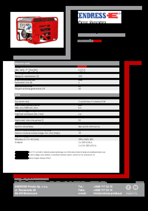 Grupos electrógenos, gasolina Endress ESE 506 HG-GT ES ISO Duplex