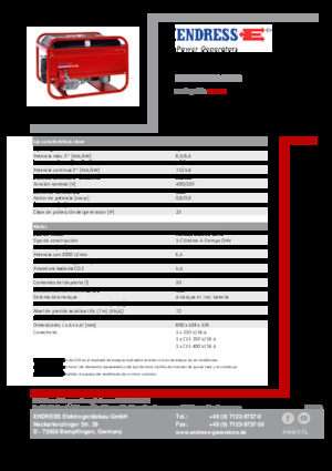 Grupos electrógenos, gasolina Endress ESE 606 DHS-GT ES