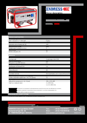 Grupos electrógenos, gasolina Endress ESE 606 HS-GT ES