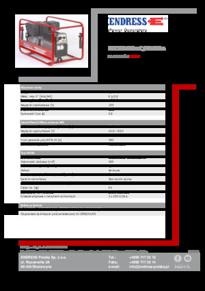 Grupos electrógenos, gasolina Endress ESE 704 SHS-AC / 60-200 A 