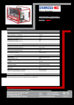 Grupos electrógenos, gasolina Endress ESE 704 SHS-AC / 60-200 A 