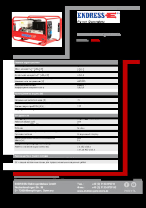Grupos electrógenos, gasolina Endress ESE 804 SDHS-DC / 40-220 A