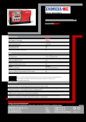 Grupos electrógenos, gasolina Endress ESE 908 DBG ES ISO Duplex Silent