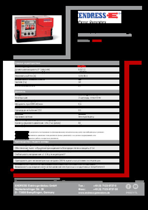 Grupos electrógenos, gasolina Endress ESE 908 DBG ES ISO Duplex Silent
