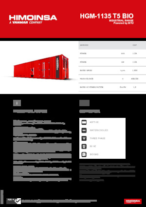Grupos electrógenos, gasolina HIMOINSA HGM-1135 T5 BIO