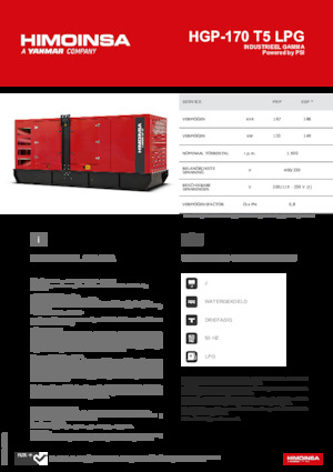 Grupos electrógenos, gasolina HIMOINSA HGP-170 T5 LPG