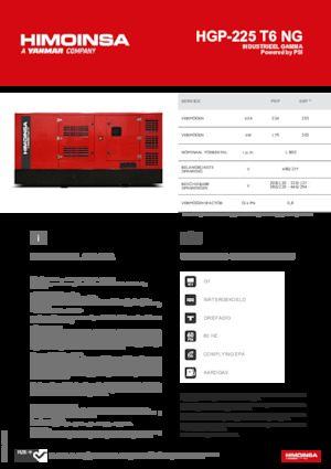Grupos electrógenos, gasolina HIMOINSA HGP-225 T6 NG