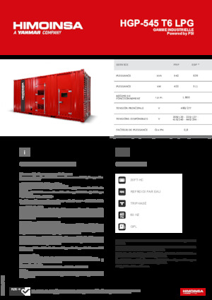 Grupos electrógenos, gasolina HIMOINSA HGP-545 T6 LPG