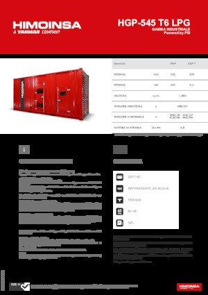 Grupos electrógenos, gasolina HIMOINSA HGP-545 T6 LPG