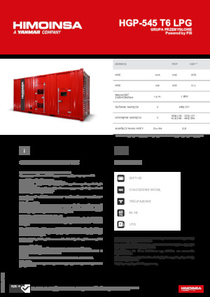 Grupos electrógenos, gasolina HIMOINSA HGP-545 T6 LPG